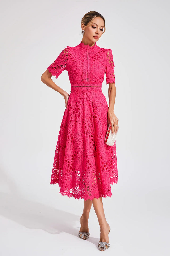 Willow | Women’s Chic Lace Midi Dress