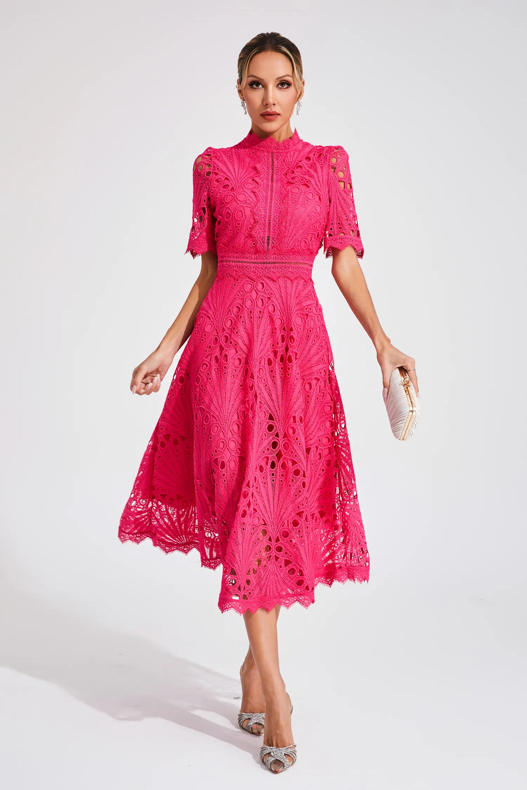 Willow | Women’s Chic Lace Midi Dress