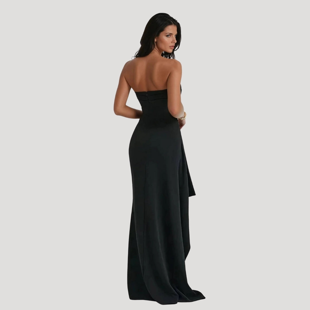 Clara | Women Wedding Guest Strapless Maxi Dress